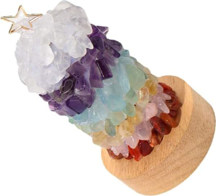 Krystallnattlys Krystallberglamper Nattlampe USB Saltlampe Saltkrystalllampe Bordlampe Fargerikt Nattlys Juledekor