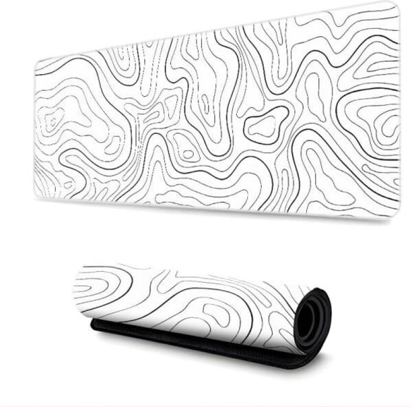 INF Stor musmatte skrivebordsunderlag Hvit S White S White S