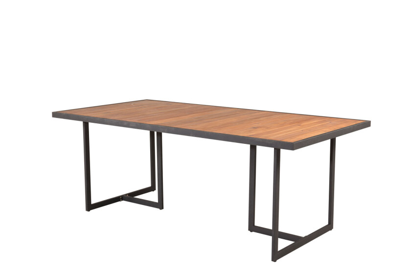 Khung hagebord teaklookoljet,svart.