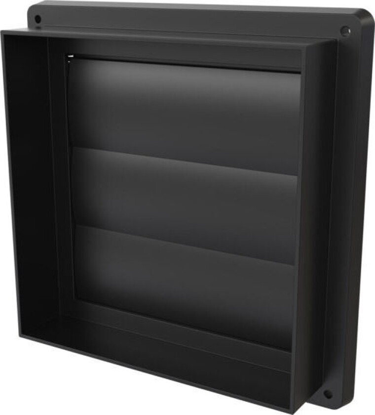 Lamellventil 180x180 sort - 49228