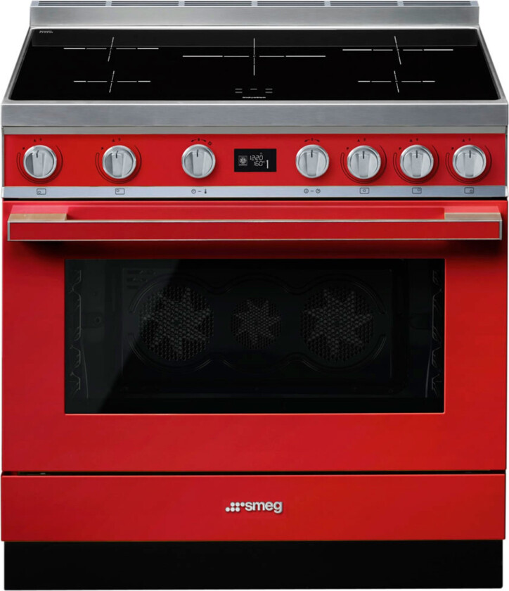 CPF9IPR Portofino induksjonskomfyr, rød