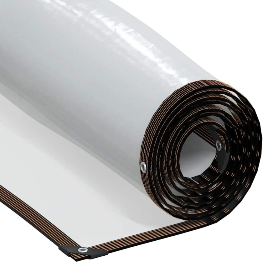 Klar presenning med maljer 4x4 m polyetylen