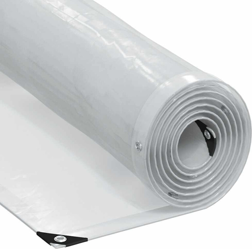 Klar presenning med maljer 2x4 m polyetylen