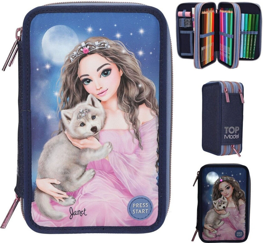 Bilde av TOPModel - Triple Pencil Case LED WOLF ( 0413150 )