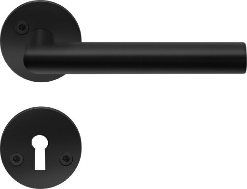 SPAR Innendørs håndtak inkl. nøkkelbrikke, svart