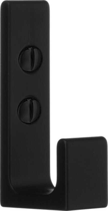 Enkel krok, matt sort, høyde 62 mm