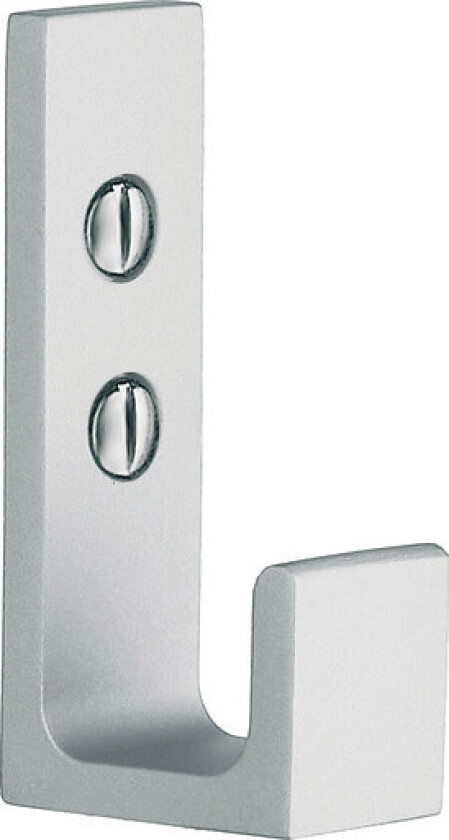 Enkel krok, matt aluminium, høyde 62 mm