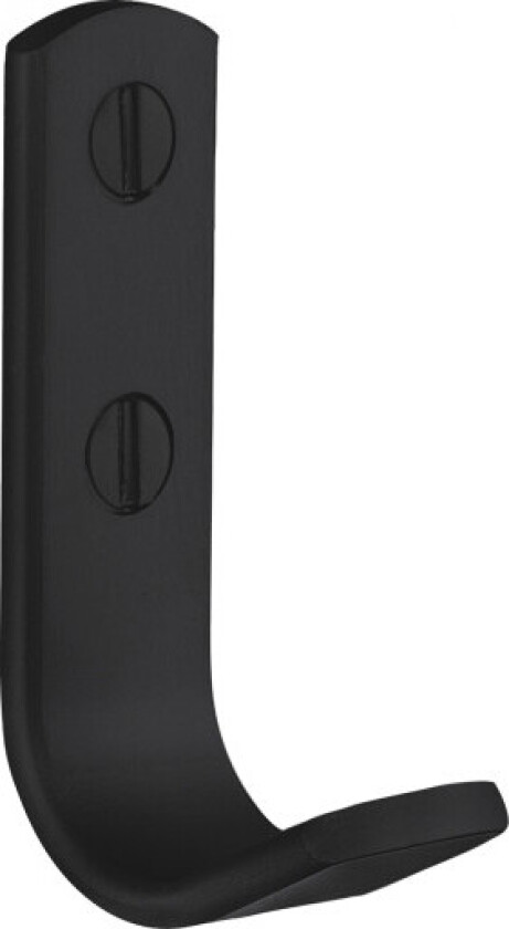 Enkel krok, sort aluminium, høyde 63 mm