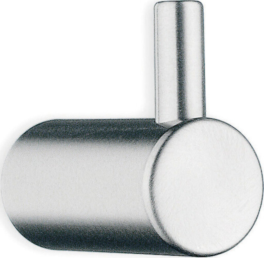 Enkel krok, børstet rustfritt stål, høyde 35 mm