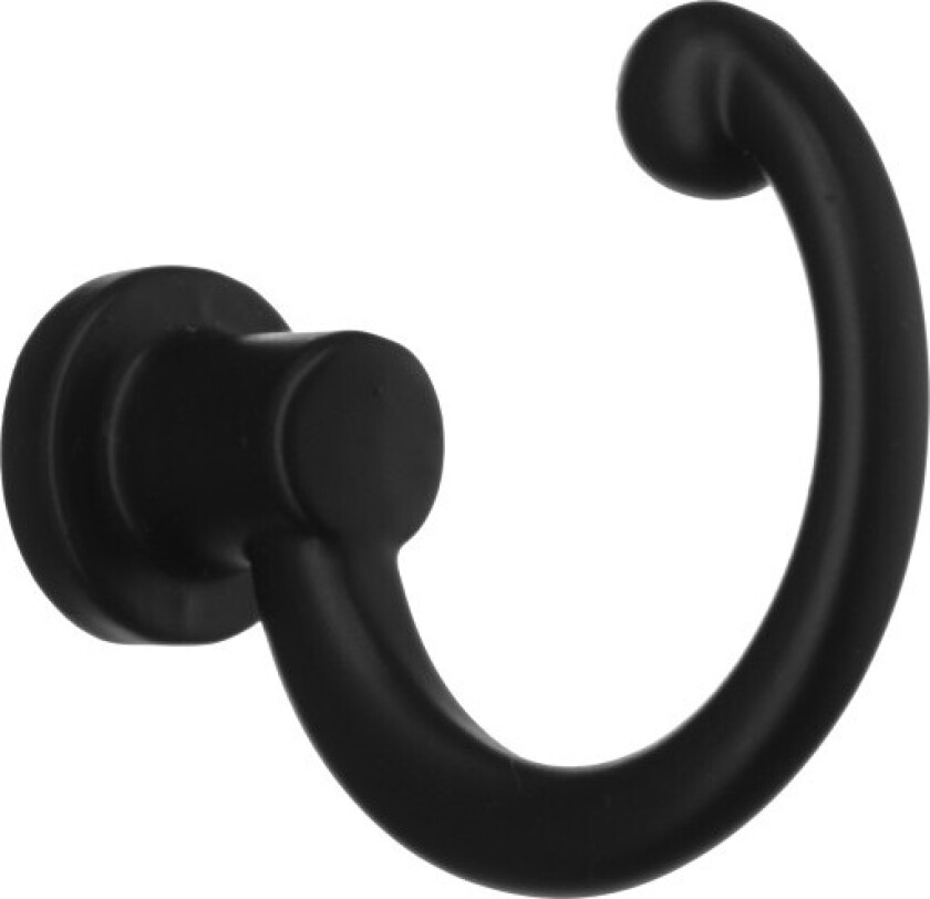 Enkel krok, matt sort, høyde 42 mm