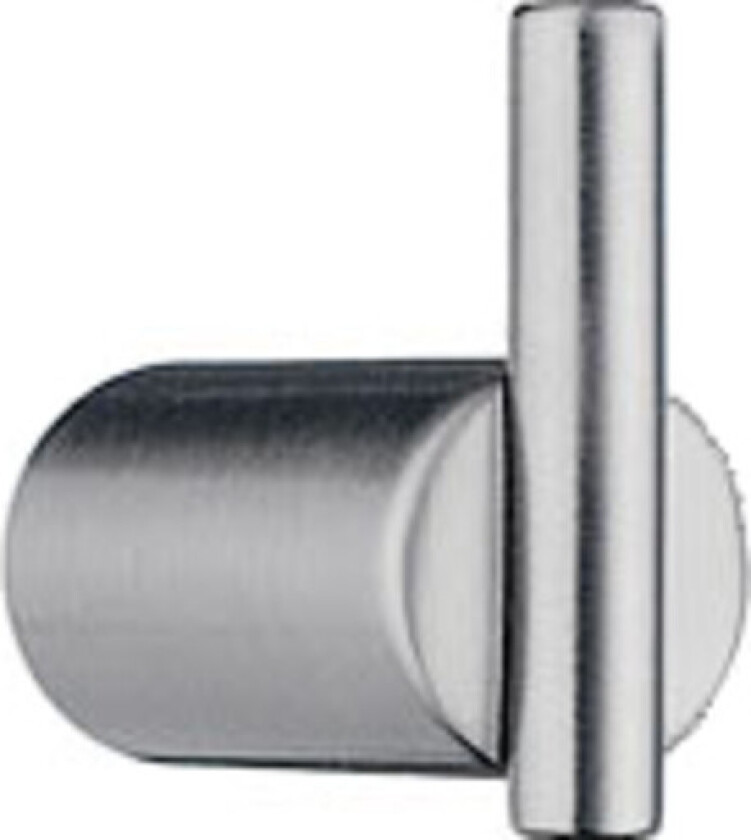 Enkel krok, børstet rustfritt stål, høyde 30 mm