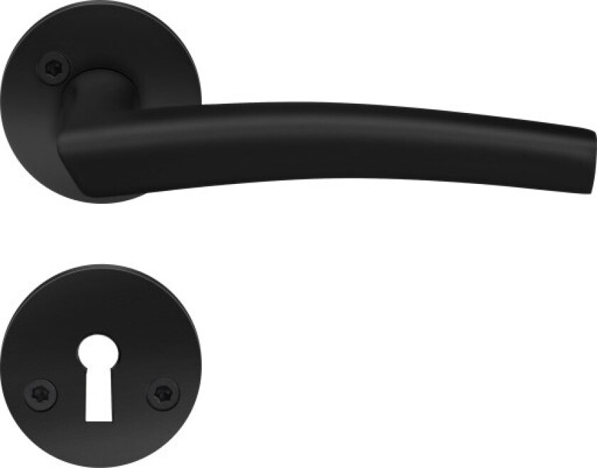 SPAR innendørs grep inkl. nøkkelbrikke, matt sort