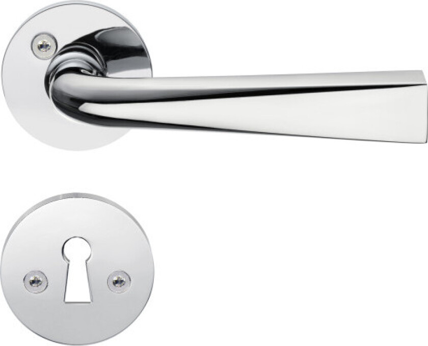 DESIGN innendørs håndtak, polert krom