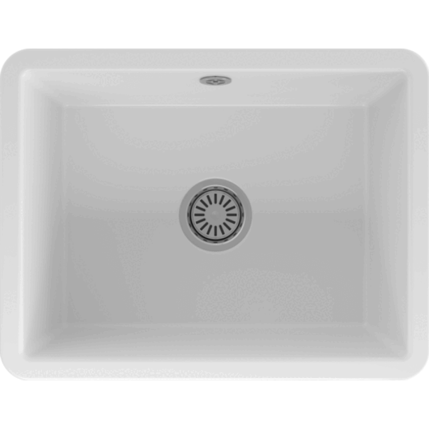 Mataro II kjøkkenvask, 55,5x43 cm, hvit