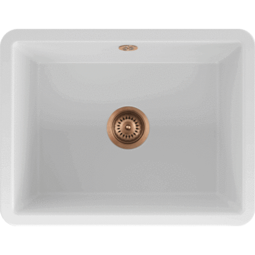 Mataro II kjøkkenvask, 55,5x43 cm, hvit