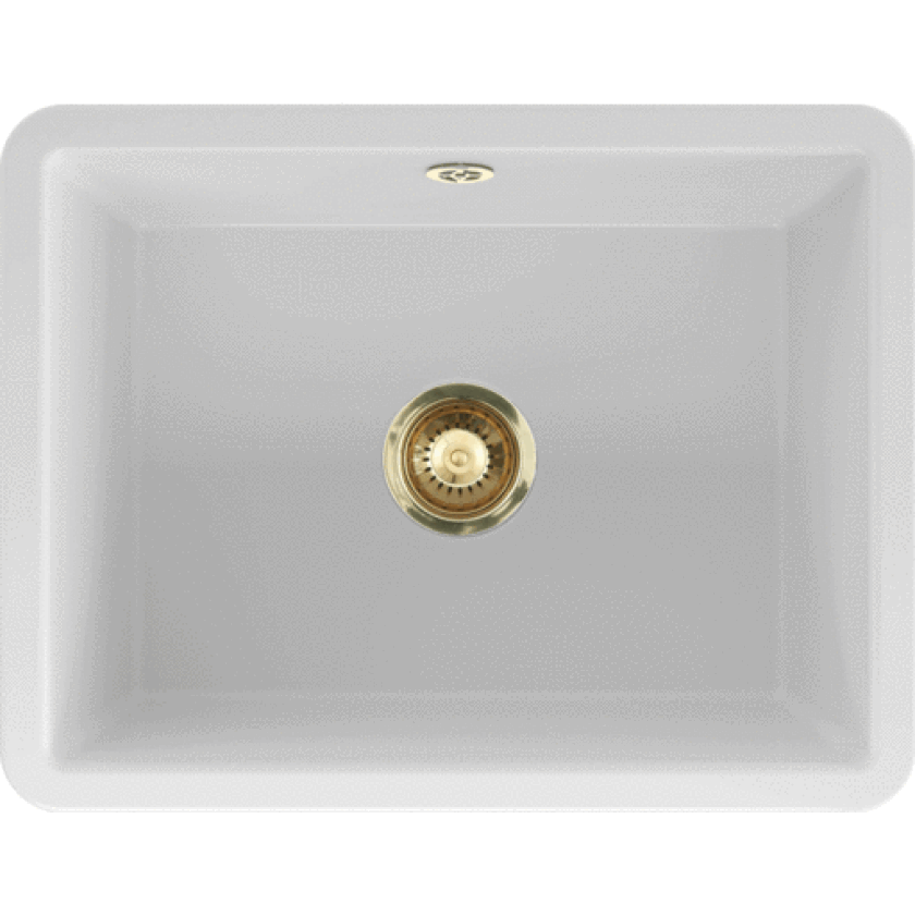 Mataro II kjøkkenvask, 55,5x43 cm, hvit