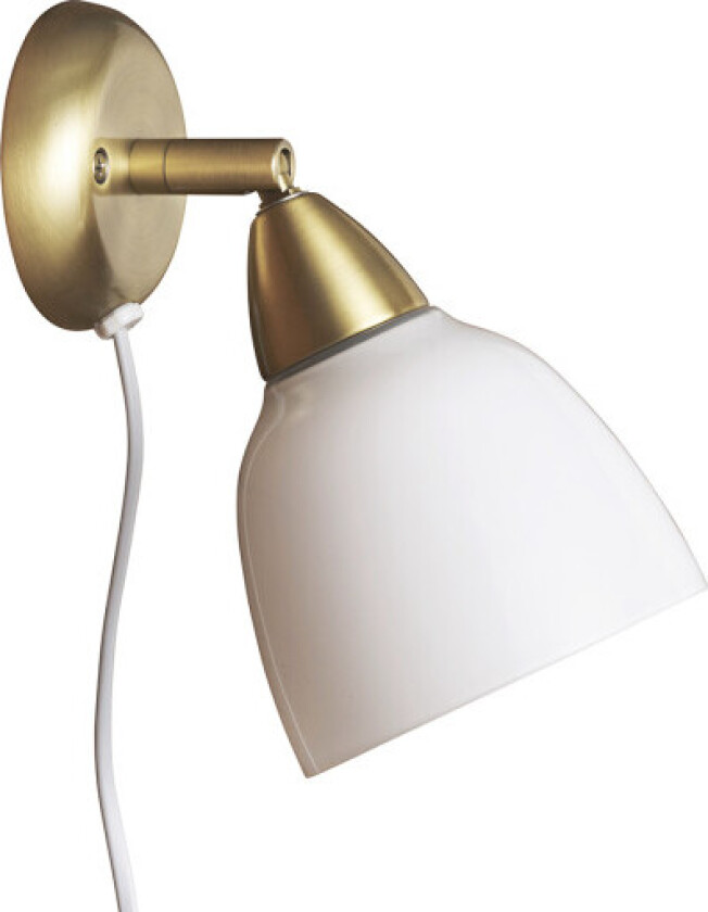 Urban væglampe, kort, messing