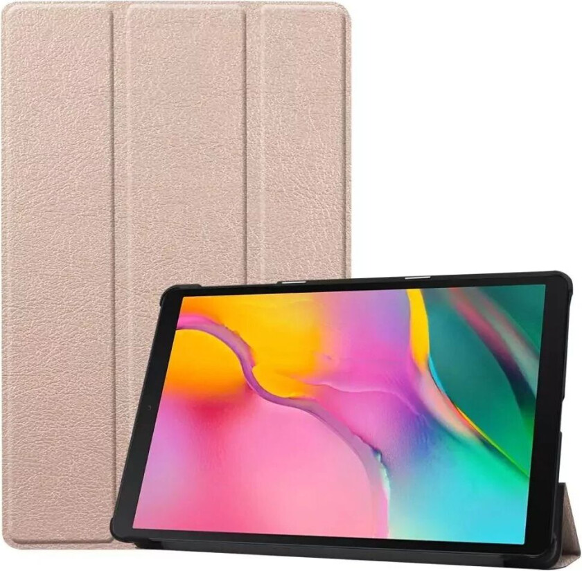 Samsung Galaxy Tab A 10.1 (2019) Sammenleggbar Deksel m. Stativ - Guld