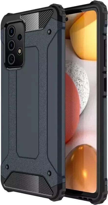 Samsung Galaxy A72 (4G / 5G) Armor Guard Håndverker Bakdeksel - Mørke Blå