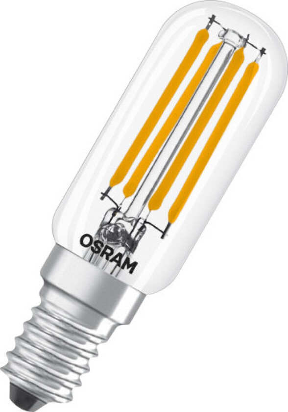 Osram T26 filament 470lm 4,8W/827 300° E14 dæmpbar