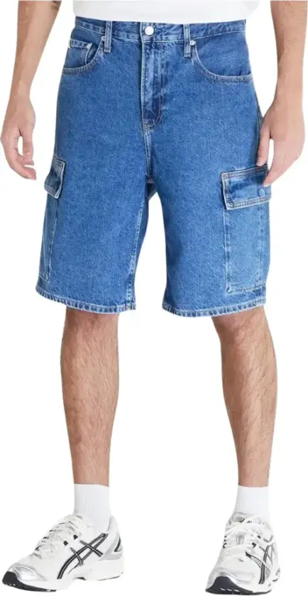 Herre, Shorts, Blå, W34