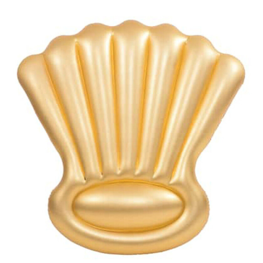 Bademadrass Gull Skjell 160 Cm