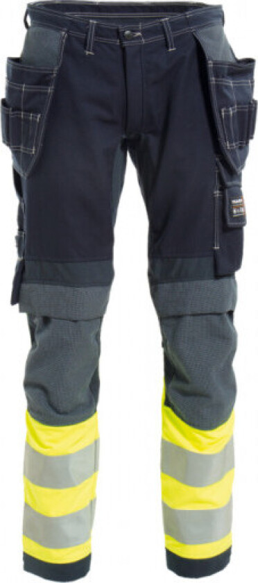 Flammehemmende bukse 632581 med stretch, 1 gul/marineblå, D112