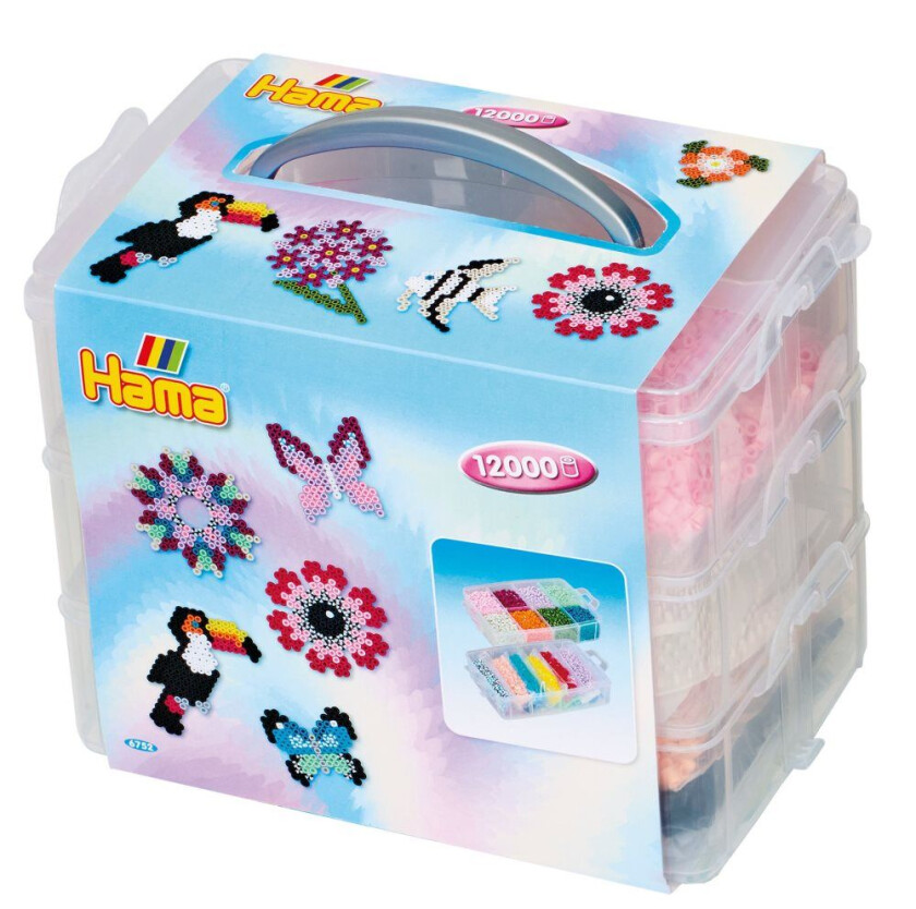 Midi Stor Oppbevaringsboks- 12000 Perler