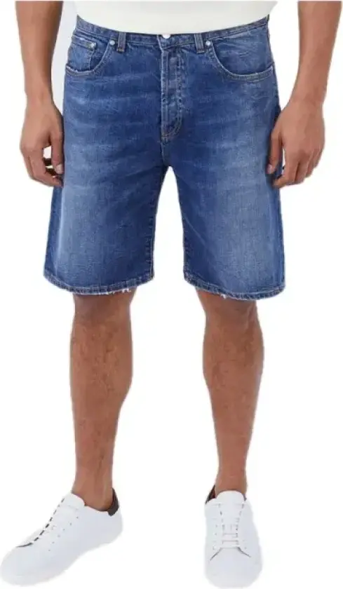 Herre, Shorts, Blå, W30