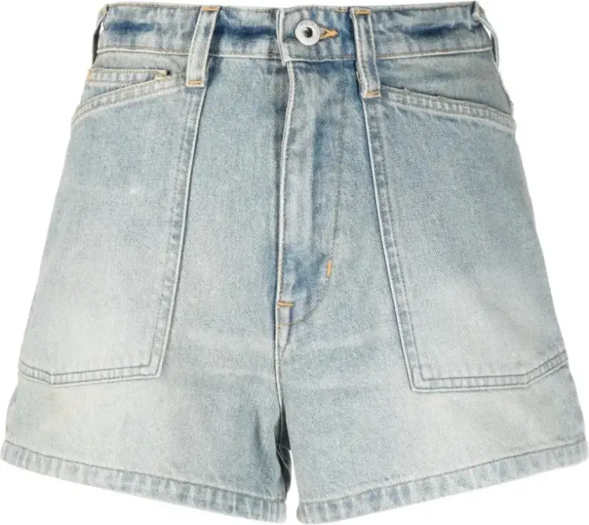 Dame, Shorts, Blå, W30