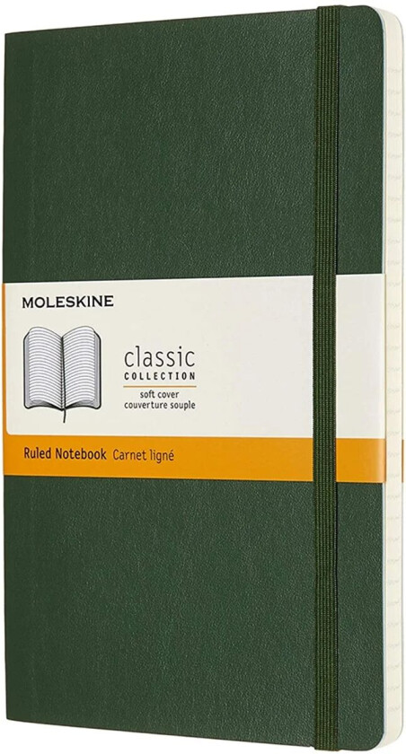 Notatbok Soft L Linjert Myrtle Green