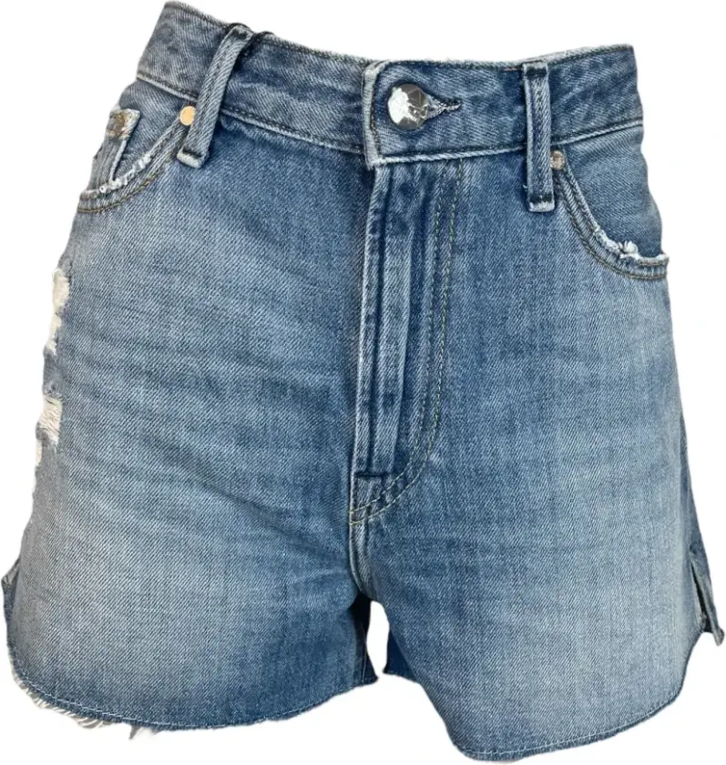 Dame, Shorts, Blå, W27