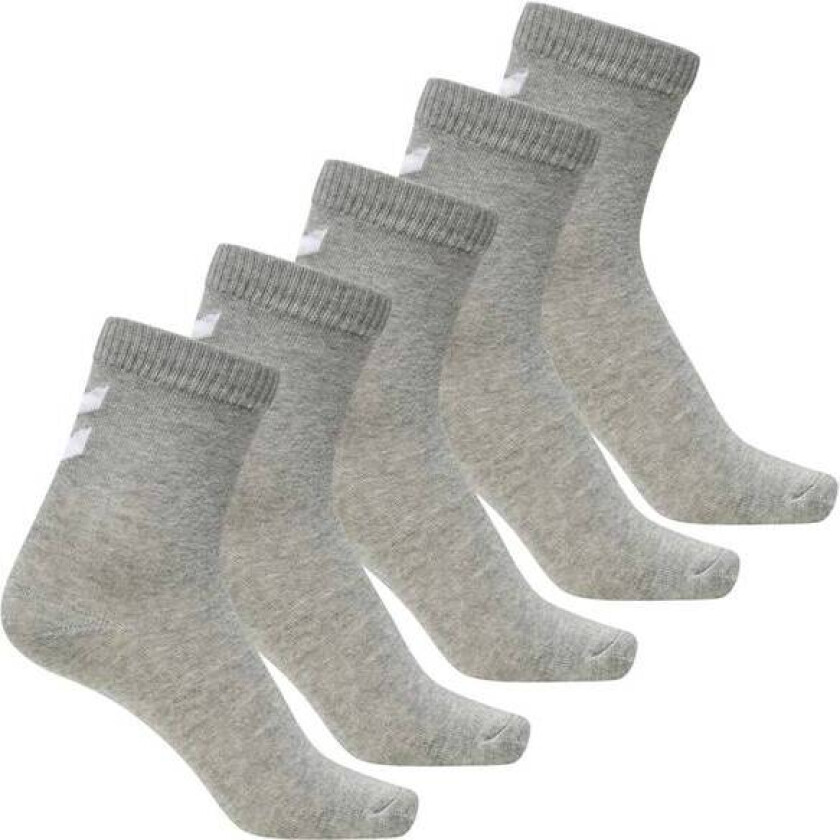 5-Pack Sokker Til Barn, Grey Melange