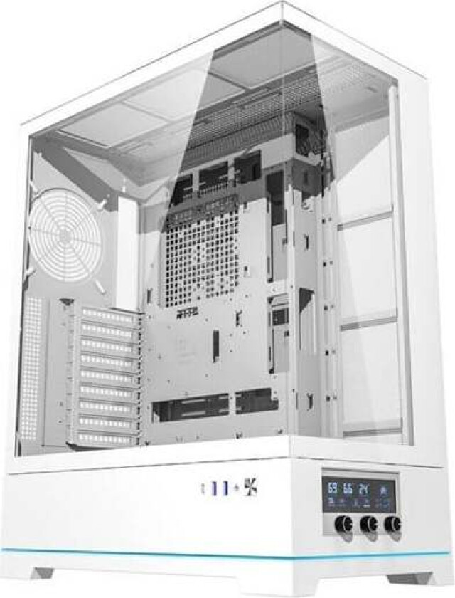 Bilde av DY451L computer case without fans (white) - Kabinett - Miditower - Hvit