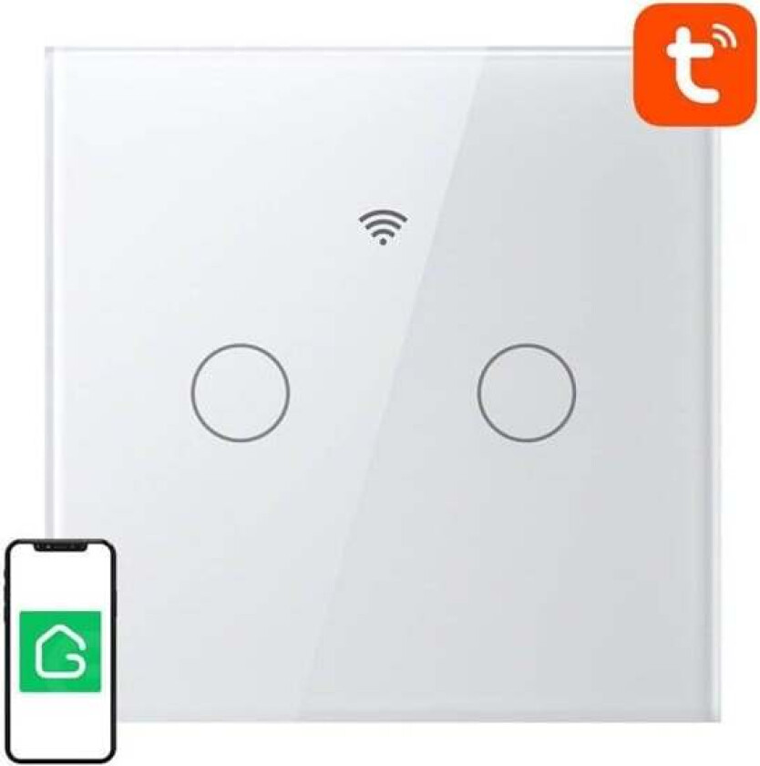 SLS2 WiFi smart touch light switch (dual)