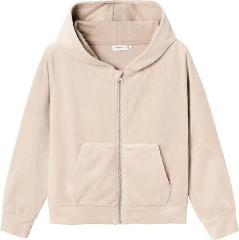 Bilde av Name It Dalone Velour Zip-Jakke Til Barn, Oxford Tan