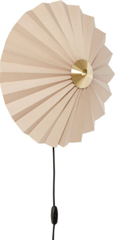 Pliss vegglampe, beige