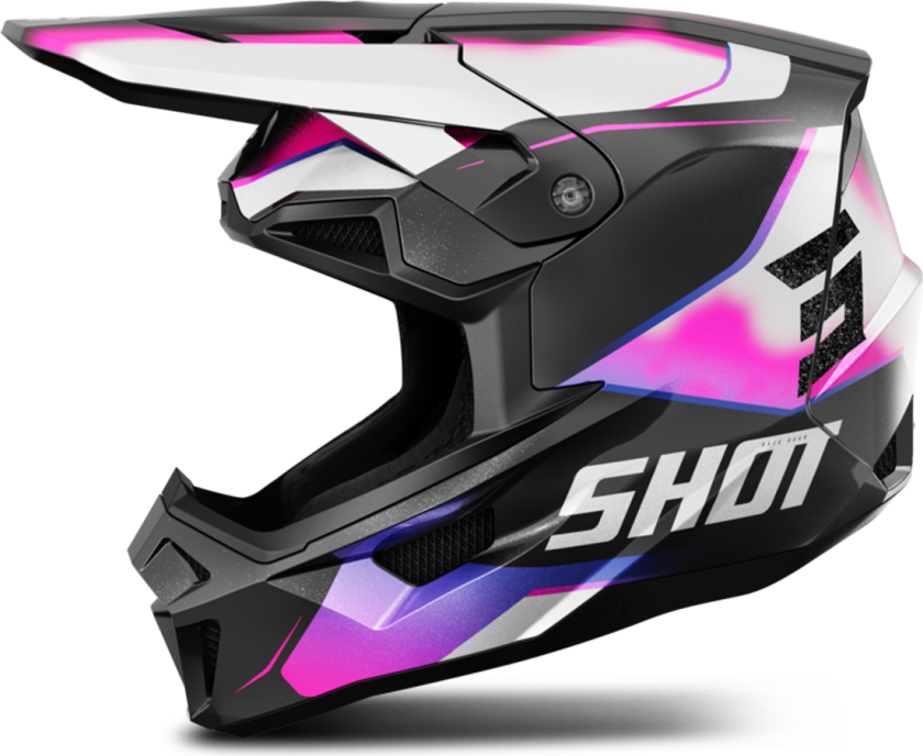Shot Race Gear Crosshjelm Shot Lite Astral Blå-Rosa Matt