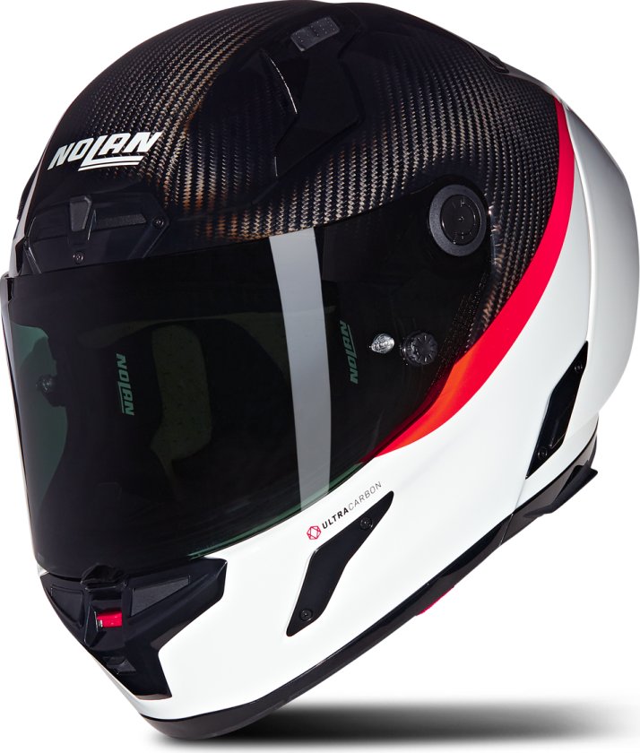 Helhjelm X-804 Rs Karbon Hvit