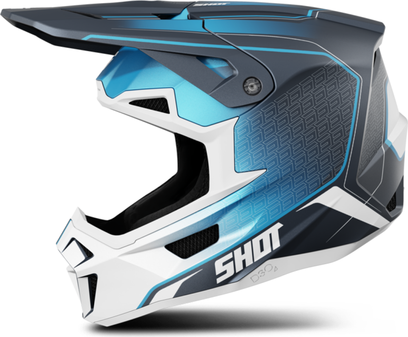 Shot Race Gear Crosshjelm Shot Lite Challenger Blå Matt