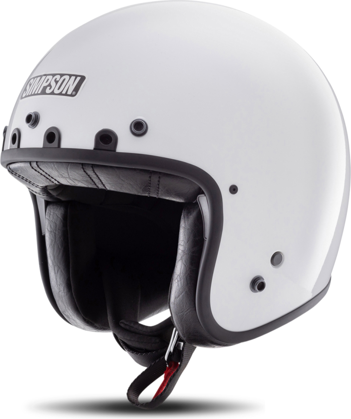 Halvhjelm Chopper Hvit