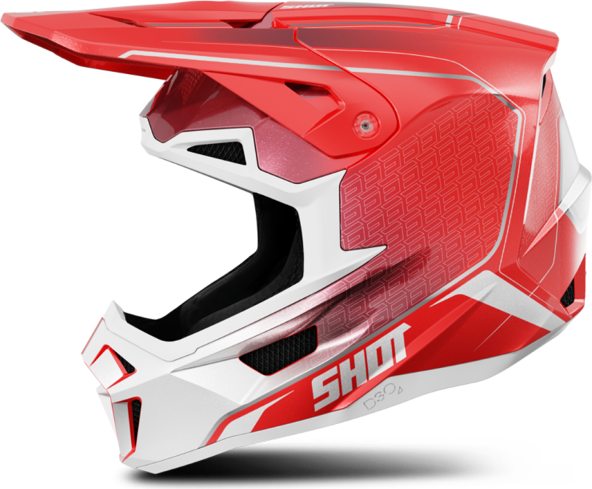 Shot Race Gear Crosshjelm Shot Lite Challenger Rød Perle