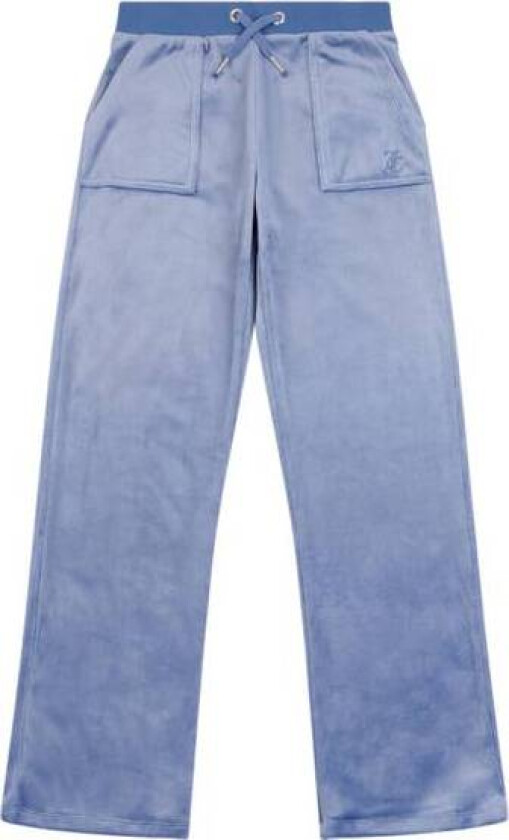 Bilde av Velour Joggebukse Til Barn, Grey Blue