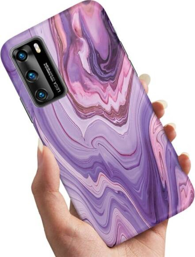 Huawei P40 - Deksel/Mobildeksel Marmor Multicolor