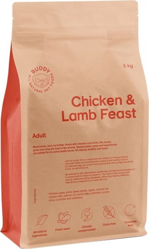 Buddy Petfoods Chicken + Lamb Feast 12 kg (5 kg)