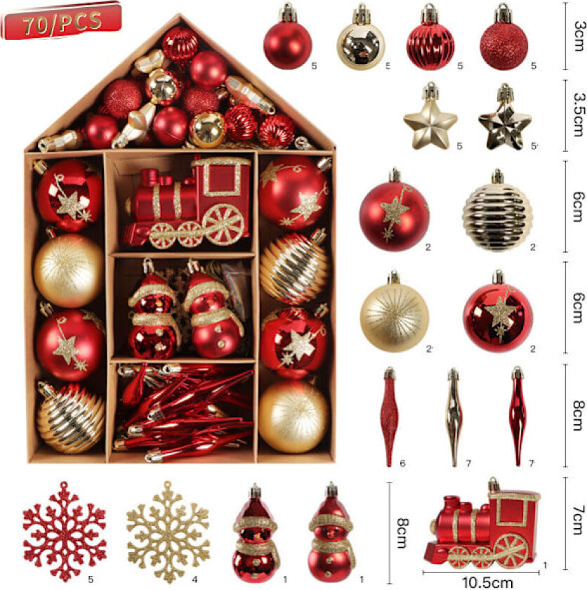 Julekulepynt til juletreet, juletrepynt til jul B