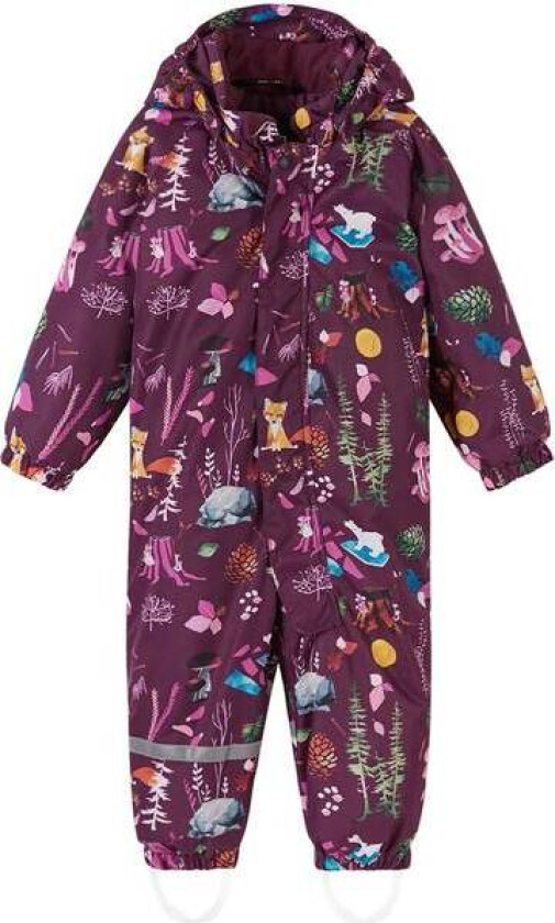 Tuohi Vinterdress Til Småbarn, Deep Purple Print