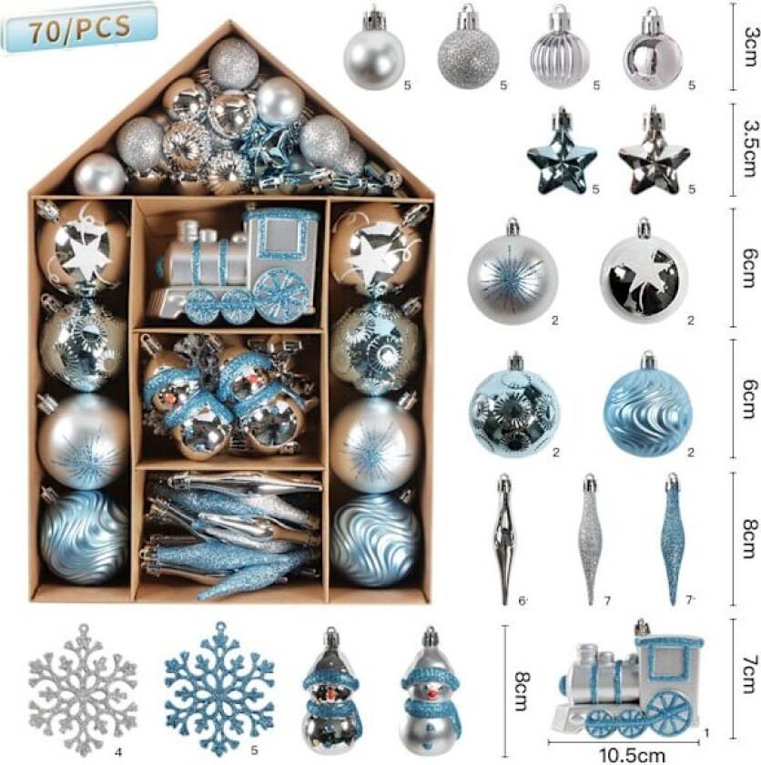 Julekulepynt til juletreet, juletrepynt til jul A