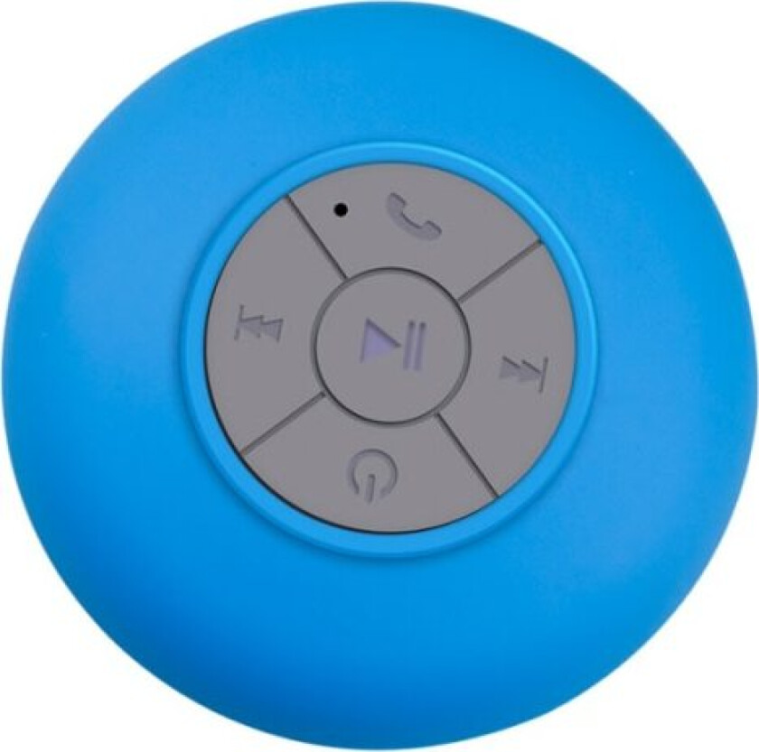 IC Vanntett Bluetooth-høyttaler med sugekopp (Blå)