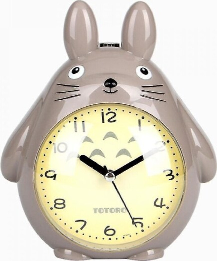 Saytay Vekkerklokke For Soverom, Tegneserie Vekkerklokke Totoro Vekkerklokke Nattlys, Student Barnas Hjemmedekorasjon Skrivebordsklokke(grå) (hy)